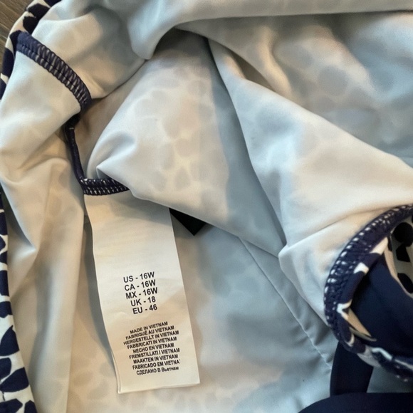 La Blanca | High Neck Keyhole | Blue One Piece Swimsuit | 16W - Picture 4 of 5